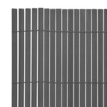 Szürke kétoldalas PVC kerti kerítés 150 x 500 cm 3