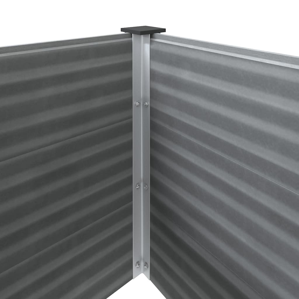 Szürke WPC kerti magaságyás 150 x 50 x 54 cm 7