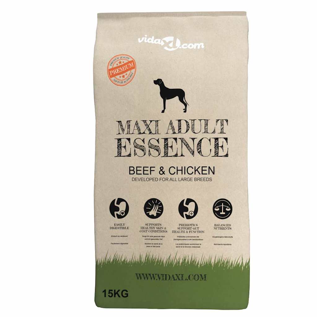 „Maxi Adult Essence Beef & Chicken” prémium kutyatáp 15 kg 2
