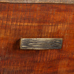 Vintage stílusú tömör fa TV-szekrény 118 x 30 x 40 cm 10