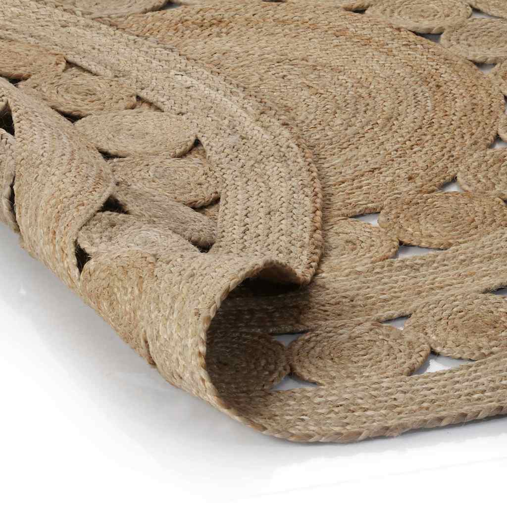 Kör alakú, fonott juta szőnyeg 150 cm 2