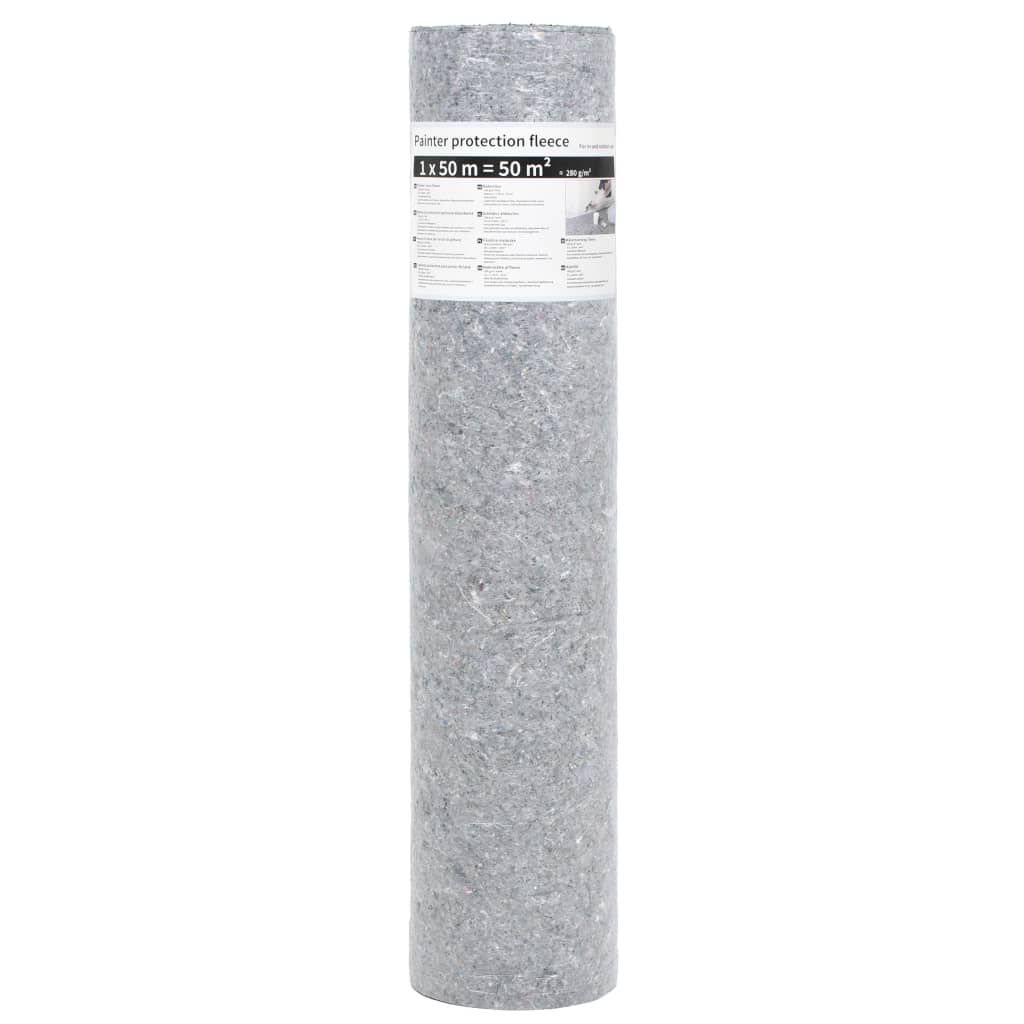 2 db szürke csúszásmentes takarófilc 50 m 280 g/m² 3