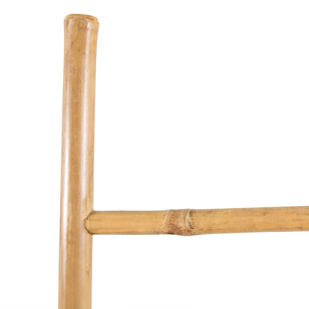5 fokos, bambusz törölközőszárító létra 150 cm 3