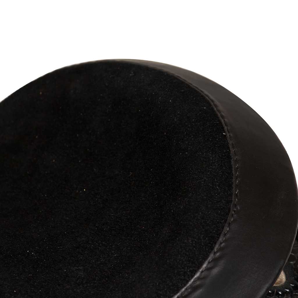 Fekete valódi bőr western nyereg, kötőfék és nyakhám 16" 8