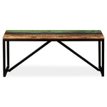 Tömör újrahasznosított fa pad 110 x 35 x 45 cm 2