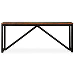 Tömör újrahasznosított fa pad 110 x 35 x 45 cm 3