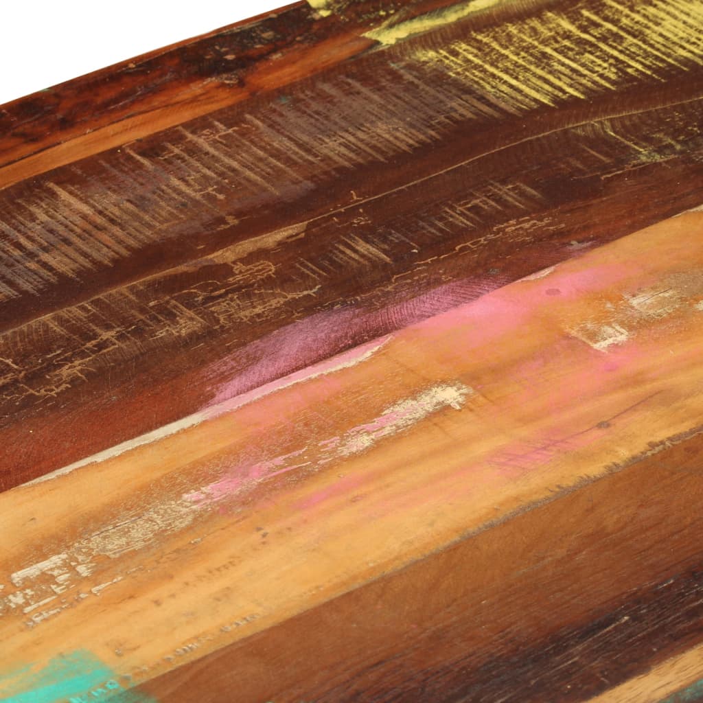 3-fiókos újrahasznosított fa dohányzóasztal 100 x 50 x 35 cm 6