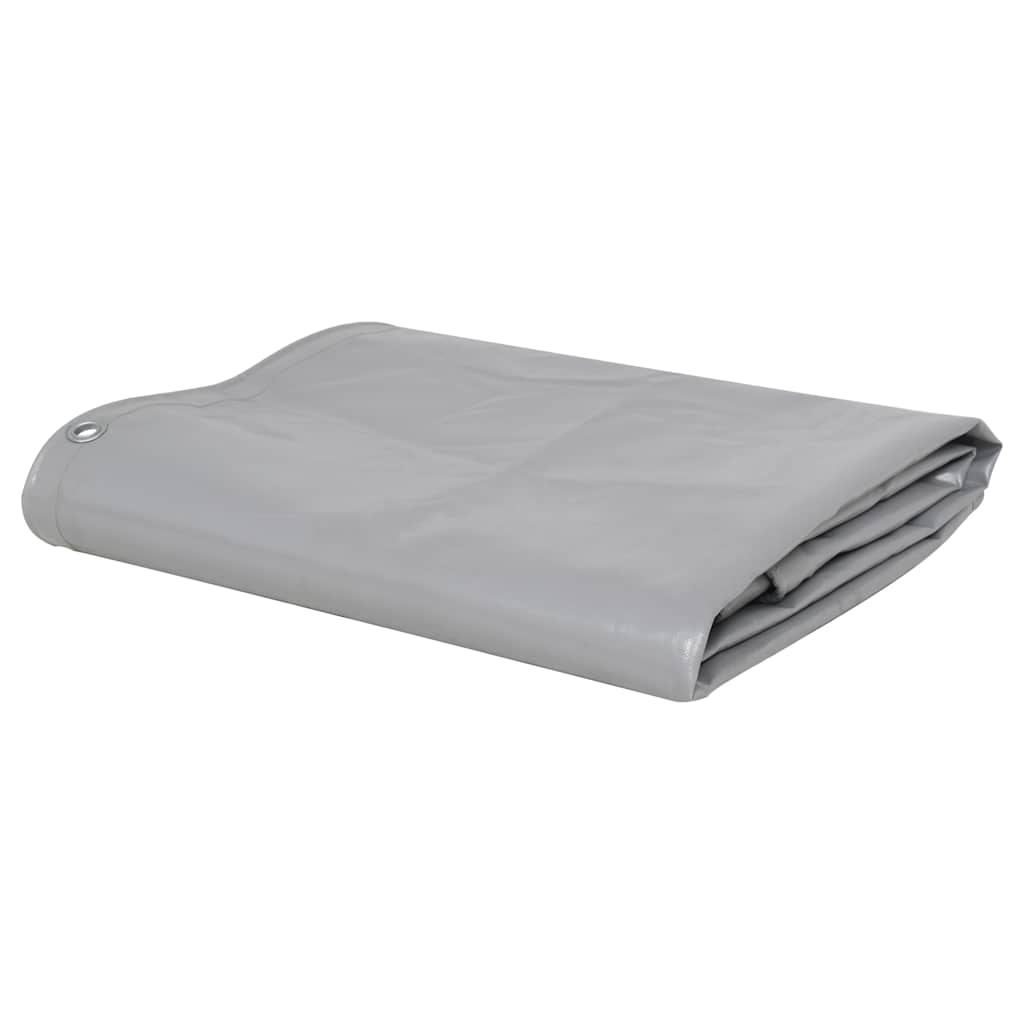 Szürke takaróponyva 650 g/m² 4 x 5 m