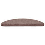 15 db öntapadós lépcsőszőnyeg 56 x 17 x 3 cm világosbarna félkör alakú 4