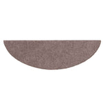 15 db öntapadós lépcsőszőnyeg 56 x 17 x 3 cm világosbarna félkör alakú 5