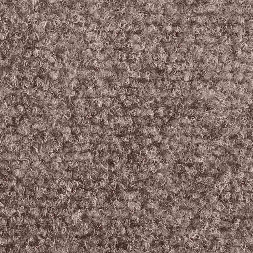 15 db öntapadós lépcsőszőnyeg 56 x 17 x 3 cm világosbarna félkör alakú 7