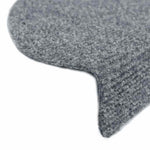 15 db öntapadós lépcsőszőnyeg 65 x 21 x 4 cm világosszürke félkör alakú nagy 6