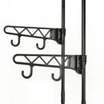 Fekete acél/nemszőtt textília ruhaállvány 55 x 28,5 x 175 cm 3