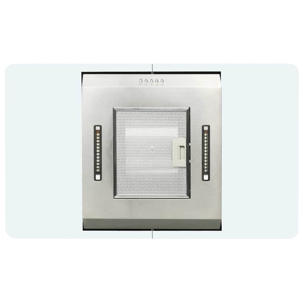 Rozsdamentes acél sziget páraelszívó 90 cm 756 m³/óra LED 7