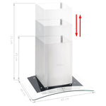 Rozsdamentes acél LED-es fali páraelszívó 60 cm 756 m³/óra 3