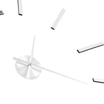 Modern küllemű ezüstszínű 3D falióra, 100 cm XXL méret 5