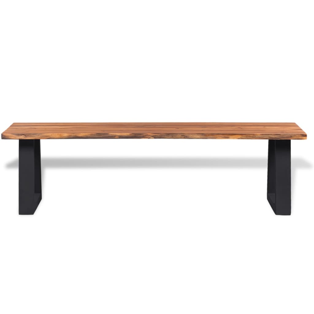 Tömör akácfa pad 160 cm 2