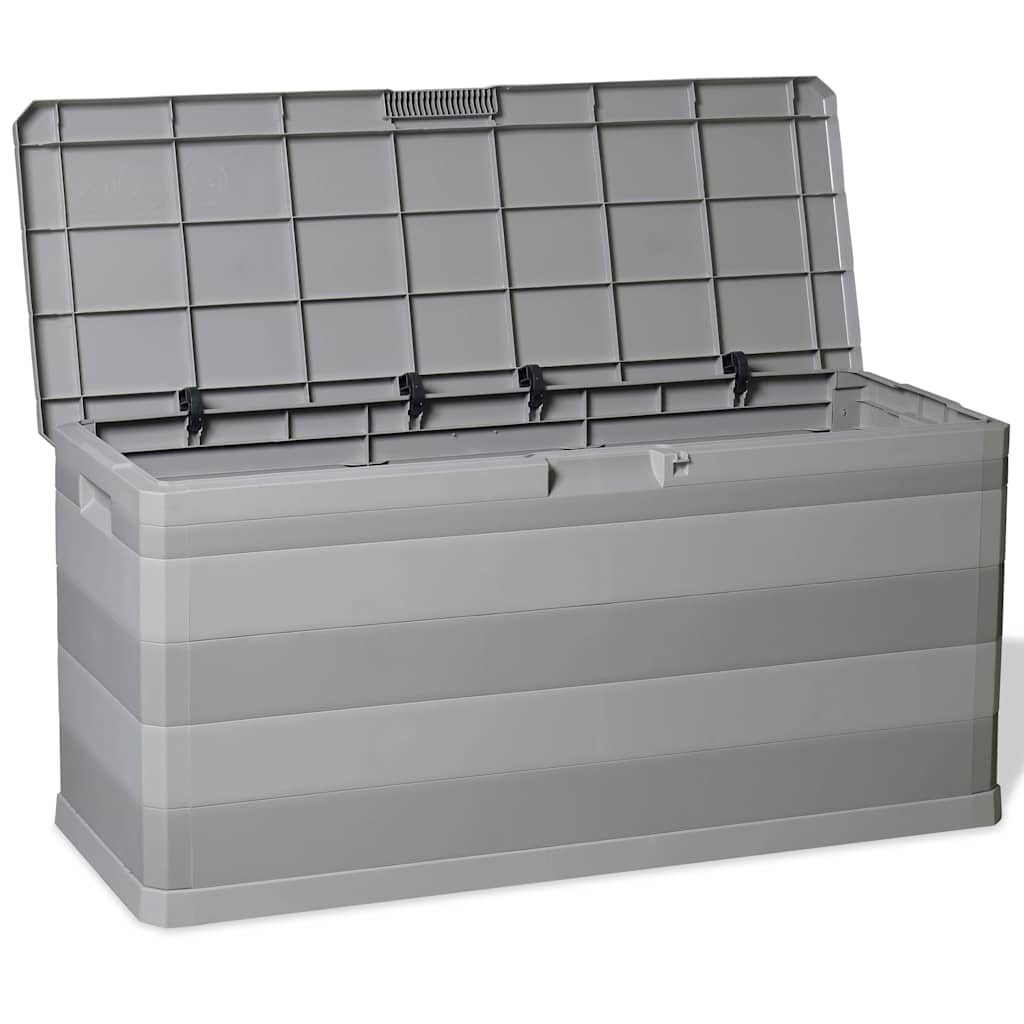 Szürke kerti tárolóláda 117 x 45 x 56 cm 7