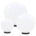 3 db-os LED gömblámpa-szett 20 / 30 / 40 cm PMMA 2