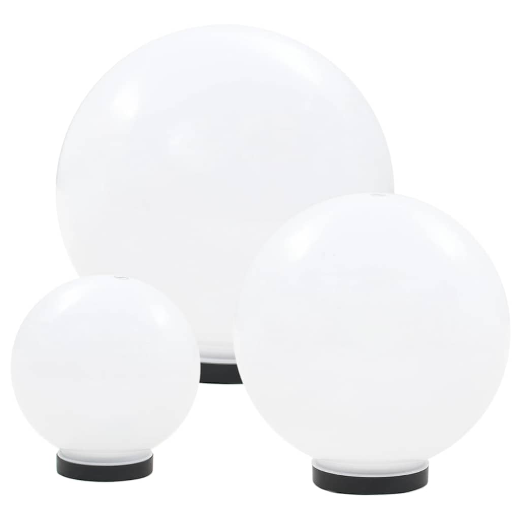 3 db-os LED gömblámpa-szett 20 / 30 / 40 cm PMMA 2