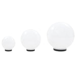 3 db-os LED gömblámpa-szett 20 / 30 / 40 cm PMMA 4