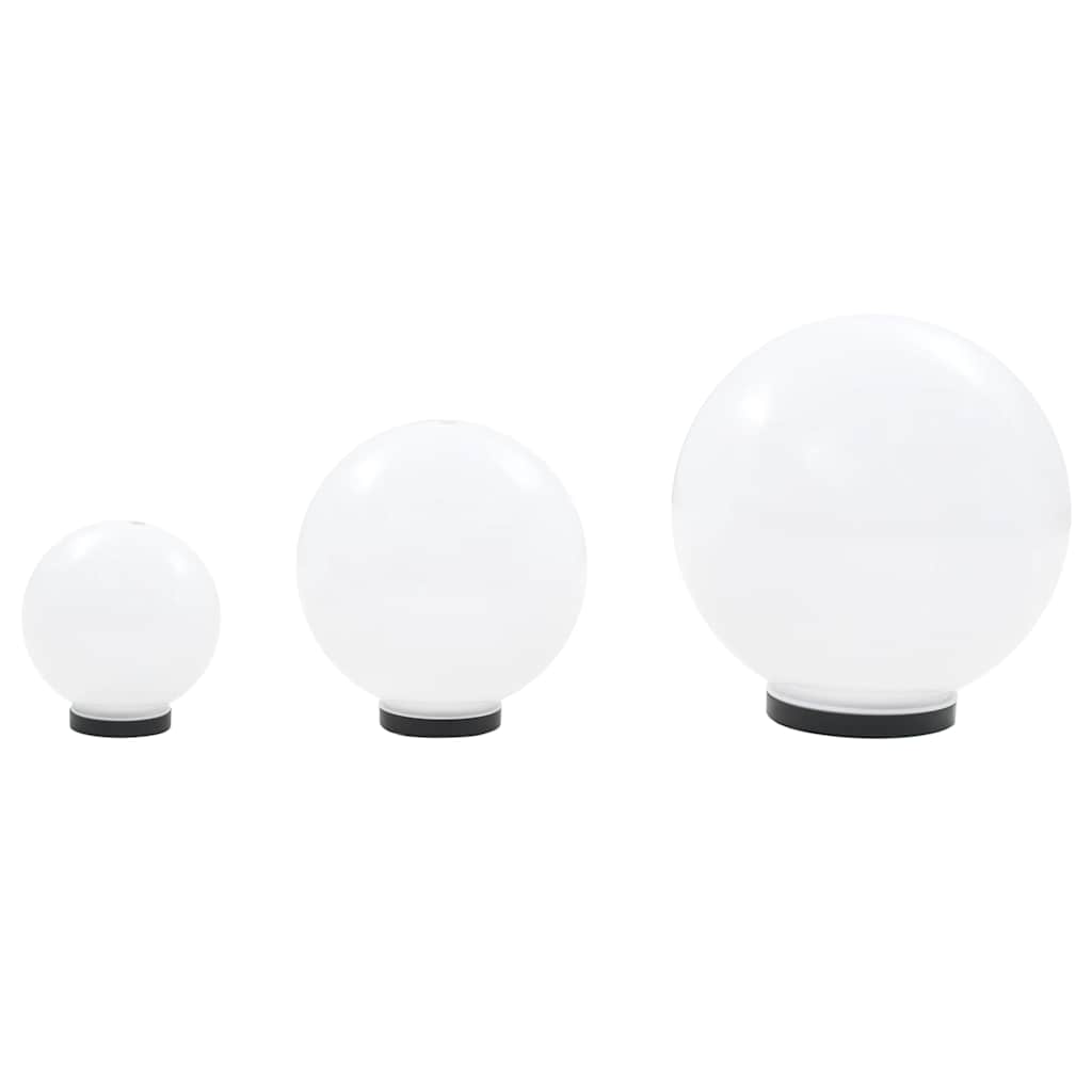 3 db-os LED gömblámpa-szett 20 / 30 / 40 cm PMMA 4