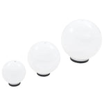 3 db-os LED gömblámpa-szett 20 / 30 / 40 cm PMMA 6