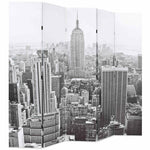 Fekete-fehér New York mintás paraván 200 x 170 cm 2