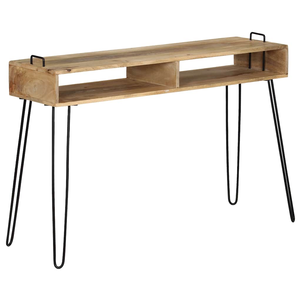 Tömör mangófa konzolasztal 115 x 35 x 76 cm 11