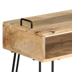 Tömör mangófa konzolasztal 115 x 35 x 76 cm 4