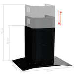Fekete rozsdamentes acél fali páraelszívó 756 m³/óra 60 cm 4