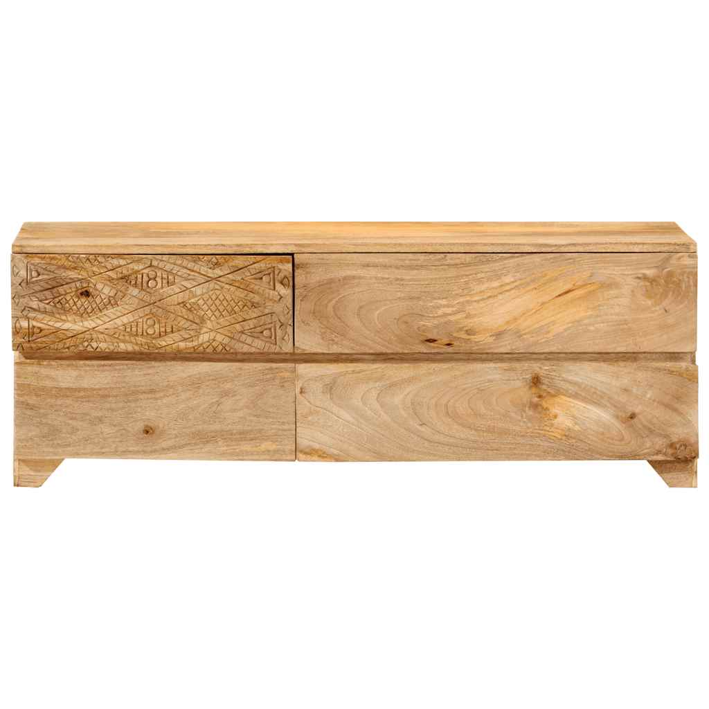 Tömör mangófa TV-szekrény 110 x 30 x 40 cm 3