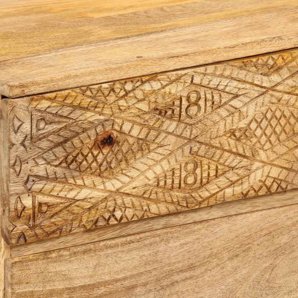 Tömör mangófa TV-szekrény 110 x 30 x 40 cm 7