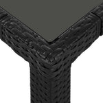 9-részes fekete kültéri polyrattan étkezőgarnitúra 5