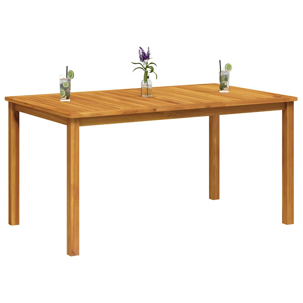 Tömör akácfa kerti asztal 150 x 90 x 74 cm 7