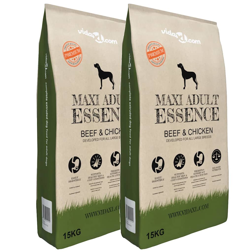 „Maxi Adult Essence Beef & Chicken” prémium kutyatáp (2 x 15 kg)