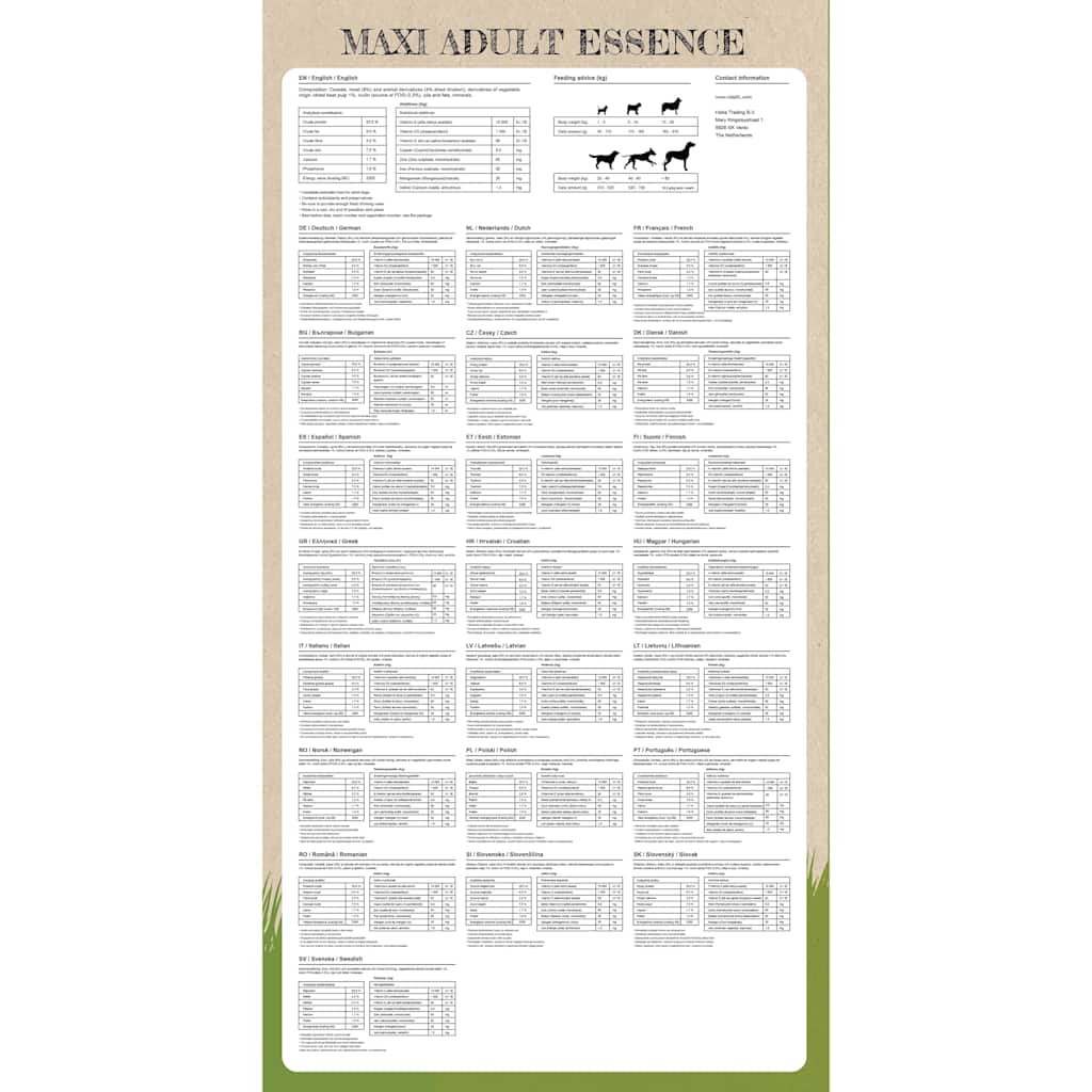 „Maxi Adult Essence Beef & Chicken” prémium kutyatáp (2 x 15 kg) 8