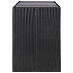 9-részes fekete kültéri polyrattan étkezőgarnitúra 7