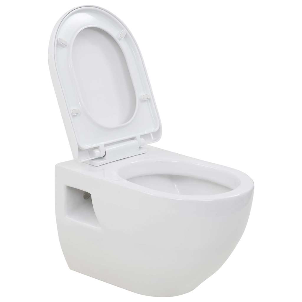 Fehér kerámia fali WC csésze 2