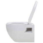 Fehér kerámia fali WC csésze 6