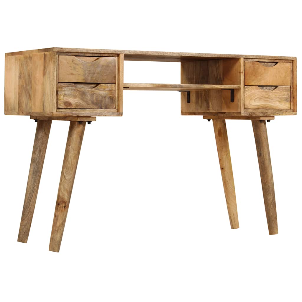 Tömör mangófa íróasztal 115 x 47 x 76 cm 5