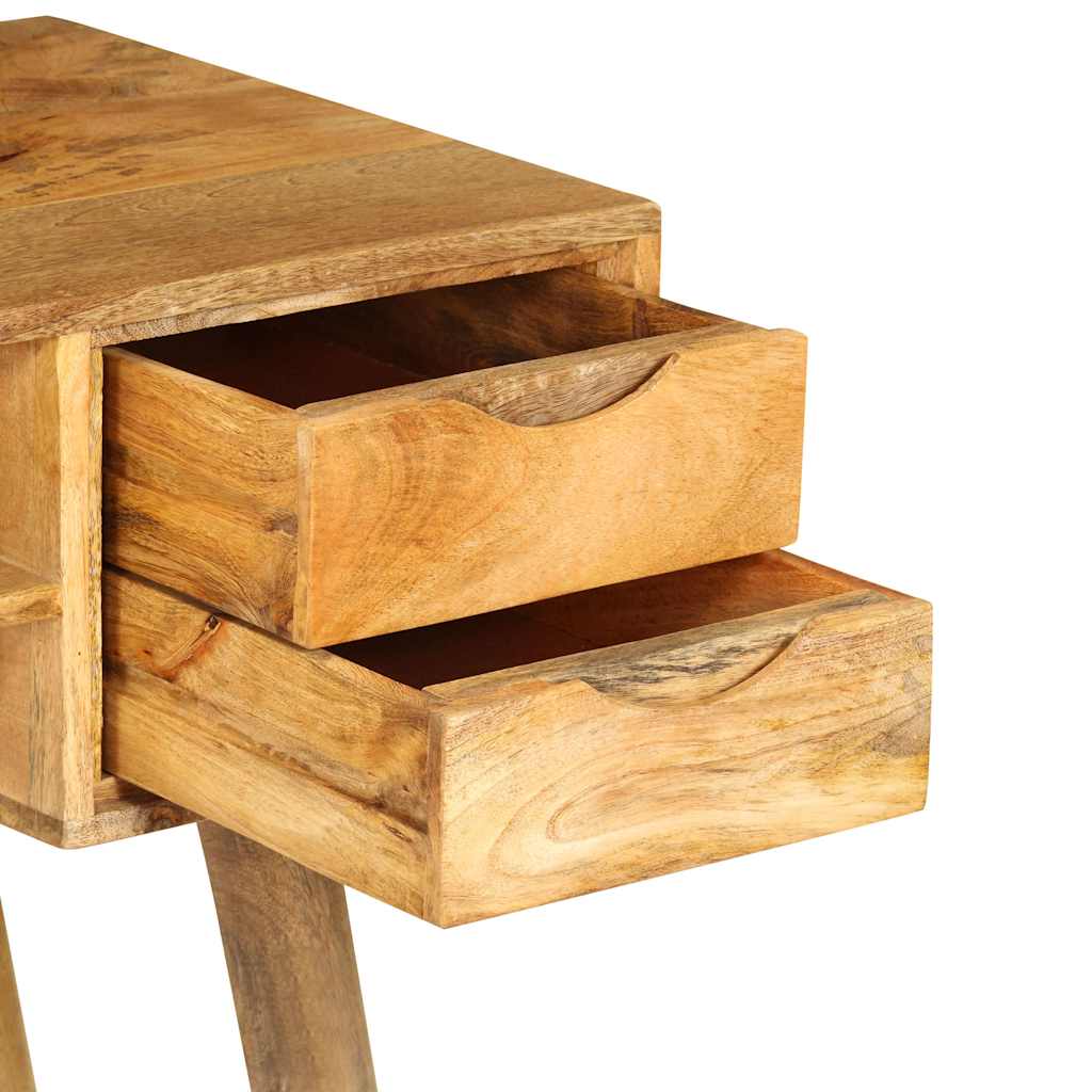 Tömör mangófa íróasztal 115 x 47 x 76 cm 7