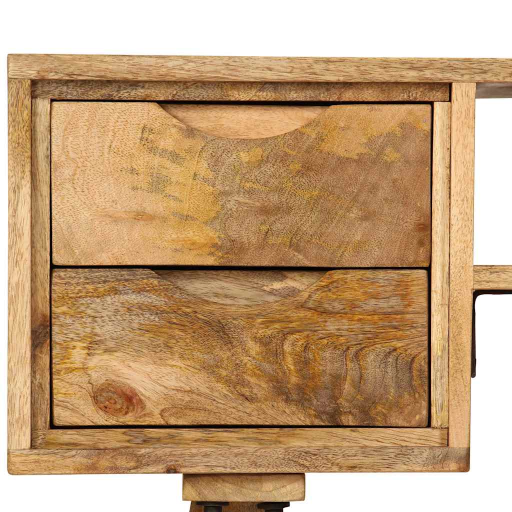 Tömör mangófa íróasztal 115 x 47 x 76 cm 8
