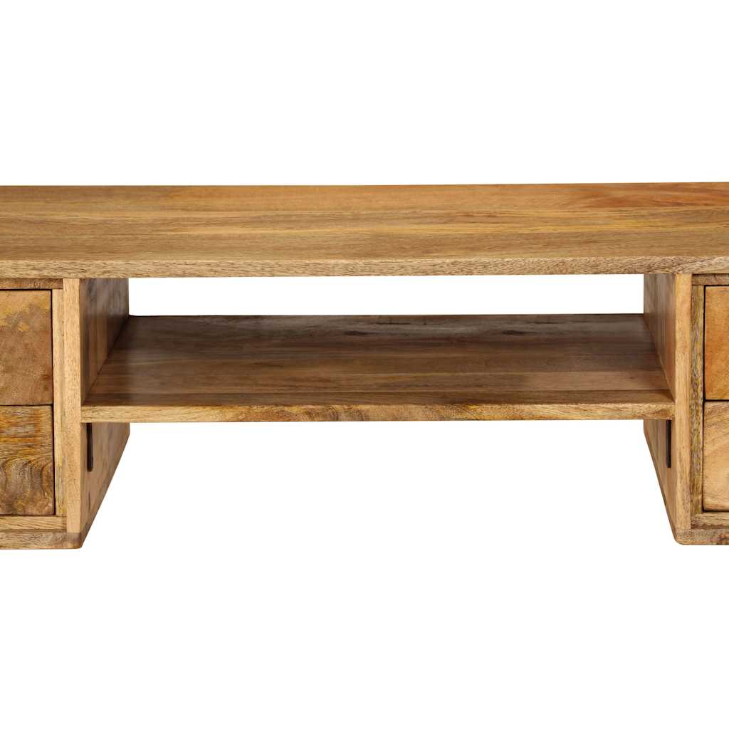 Tömör mangófa íróasztal 115 x 47 x 76 cm 9