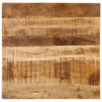 Tömör mangófa dohányzóasztal 80 x 80 x 40 cm 7