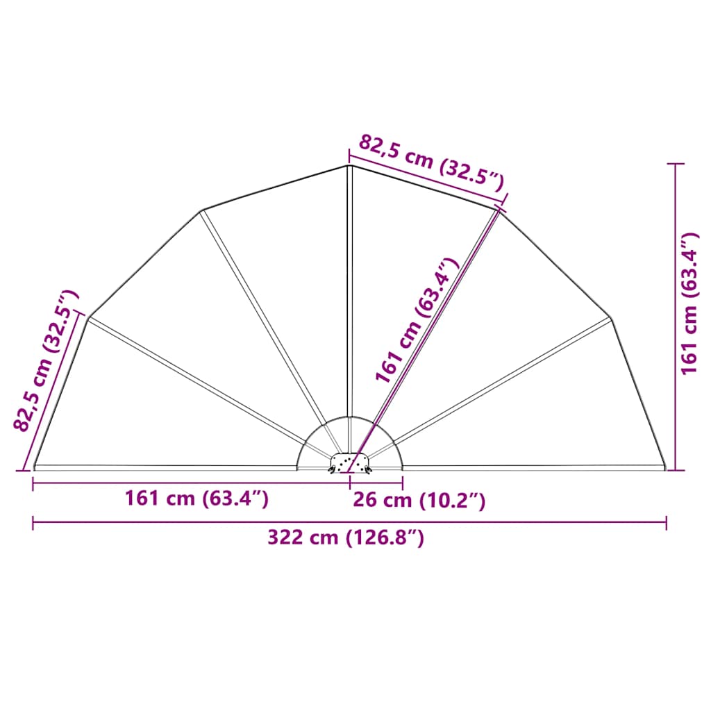 Terrakotta összecsukható terasz oldalárnyékoló 160 cm 10