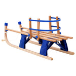 Összecsukható faszánkó háttámlával 119 cm 6