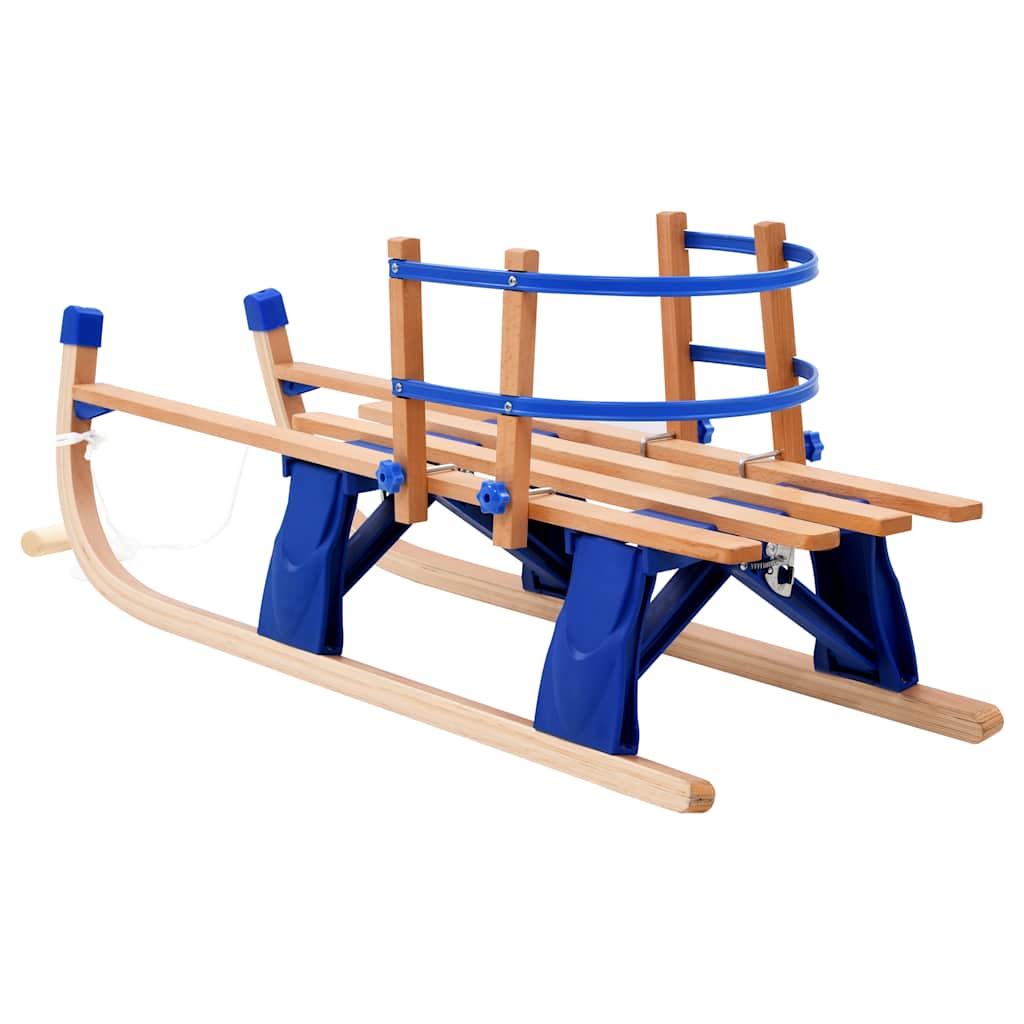 Összecsukható faszánkó háttámlával 119 cm 6