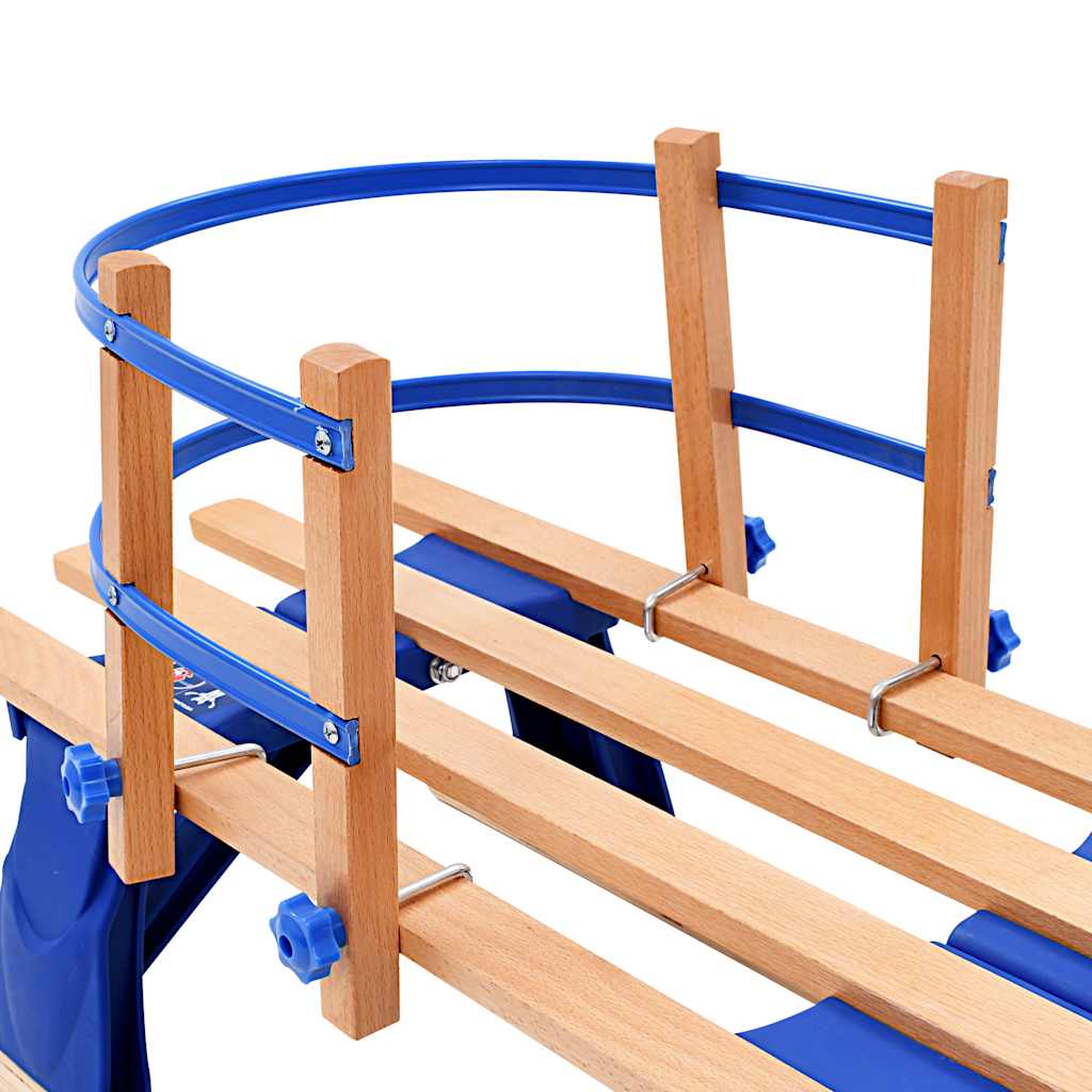 Összecsukható faszánkó háttámlával 119 cm 7