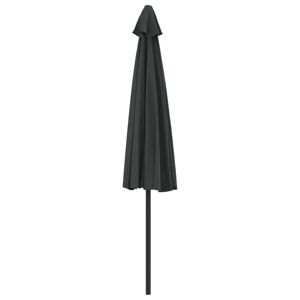 Antracit féloldalas erkély napernyő alumíniumrúddal 300x155 cm 5